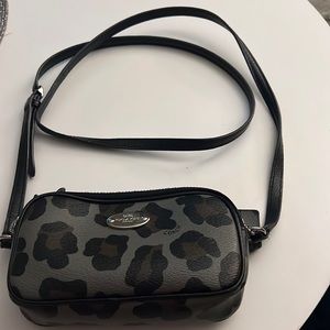 Coach leather small crossbody purse